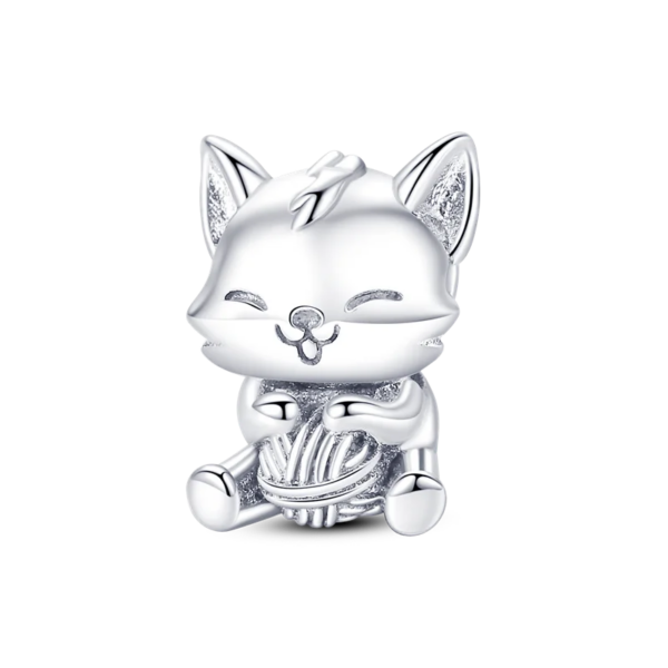 charming 925 silver persian cat charms