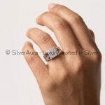 Maple leaf ring, close-up view